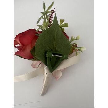 thumb_Buttonhole Twin rose Style -  Autumn Reds