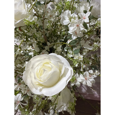 thumb_60cm White Dreamy Meadow Flower Ball Arrangement