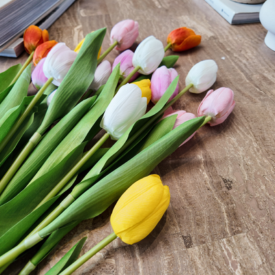 thumb_Yellow Real Touch Tulip Stem – 46cm Artificial Tulip Flower