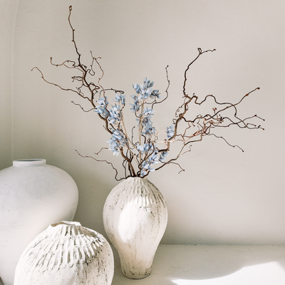 thumb_Dusty Blue Blossom Spray – 90cm Artificial