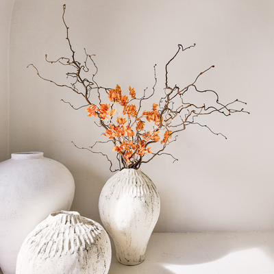 thumb_Dusty Orange Blossom Spray – 90cm Artificial