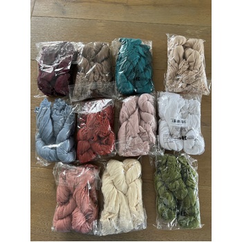 thumb_10pcs Cheesecloth Linen Napkin - Mauve Pink