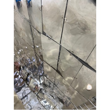 thumb_1x2m - Silver - High Quality Mirror Curtain/Sequin Panel