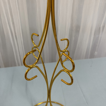 thumb_70cm Shiny Gold Flower Stand Centrepiece 