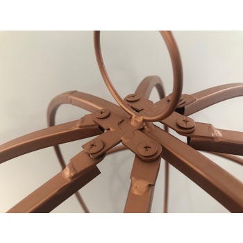 thumb_60cm Dia Large SILVER Hanging Globe Sphere - Hanging Ceiling/Arch Floral Frame