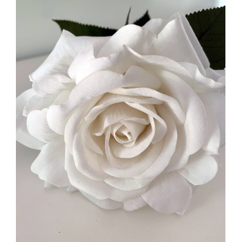 thumb_75cm - 13cm Diameter White Velvet Rose Stem