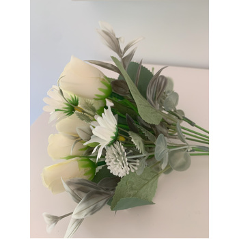 thumb_Cream Toned Rose Bud Filler Flower Bunch