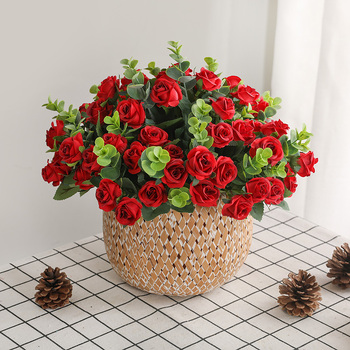 thumb_11 Head Mini Rose Filler Bunch - Red