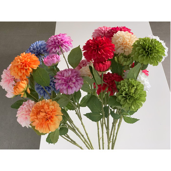 thumb_75cm - 3 Head Dahlia Flower Stem - Blue