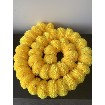 thumb_2m - Giant Silk/Fabric Marigold Garland (Diwali) - Yellow