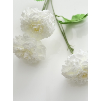 thumb_70cm White Artificial Ranunculus Flower Stem – 3 Head