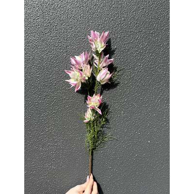 thumb_65cm Purple/Pink Artificial Blushing Bride Stem – 9 Flower Heads