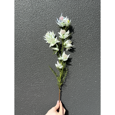 thumb_65cm White/Green Artificial Blushing Bride Stem – 9 Flower Heads