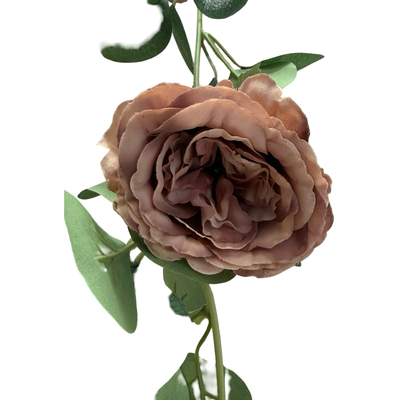 thumb_1.6m Blush Mocha Deluxe Rose & Silver Dollar Eucalyptus Garland