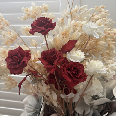 thumb_Artificial Red Rose Spray with 5 Heads – 70cm