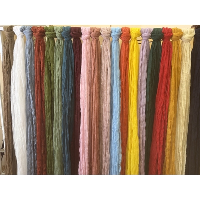 thumb_Extra Long 4m Hunter Cheesecloth Table Runner 90x400cm
