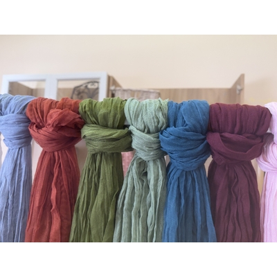 thumb_Extra Long 4m Yellow Cheesecloth Table Runner 90x400cm