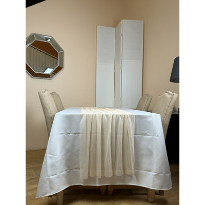 thumb_70cm x 3m Shimmer Chiffon Table Runner – Ivory