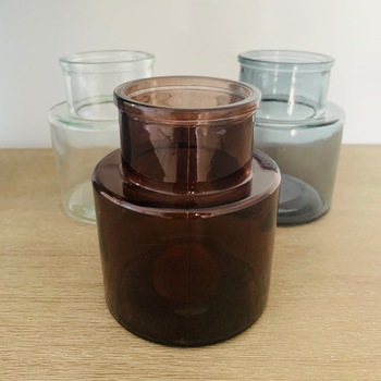 thumb_12cm Bud/Posey Glass Vase/Jar - Amber