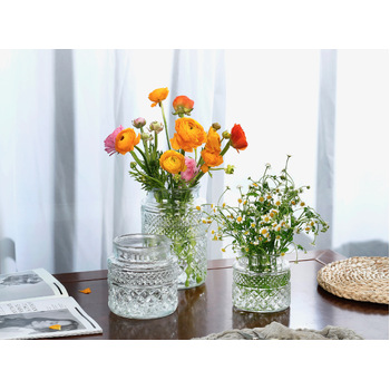 thumb_Clear Vintage Style Narrow Neck Vase - 12x19cm