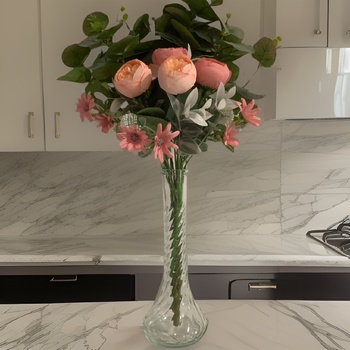 thumb_Clear Glass Bud Vase - 23cm