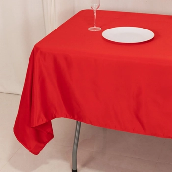 thumb_90x120inch (230x305cm) Satin Tablecloth - Red