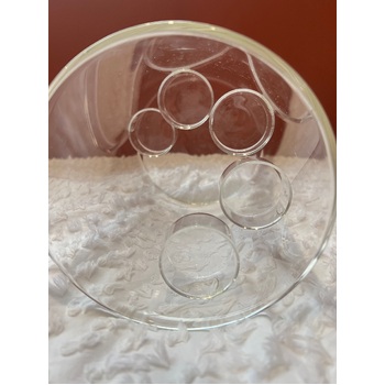 thumb_21cm Glass Cylinder Vase with 5 Tealight Candle Holders