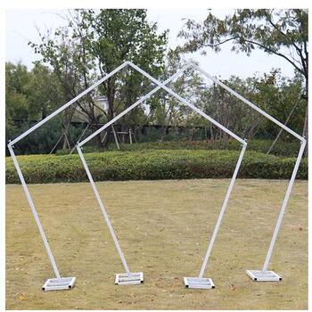 thumb_2.4m Pentagon Wedding Arch - White