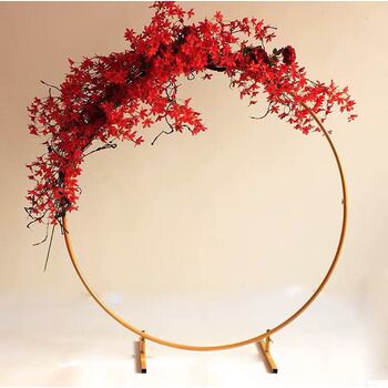 thumb_60cm Round Balloon Table Arch on stand - White