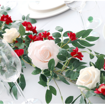 thumb_1.8m Luxury Native Willow Native Eucalyptus Garland - Red/Pink/Cream