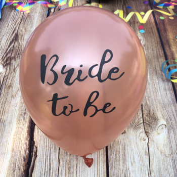 thumb_13pc Hens Party Balloon Pack - Rose Gold Bride to Be