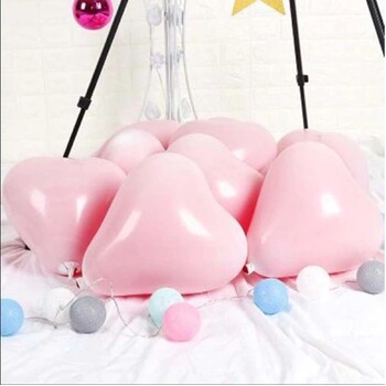 thumb_10pcs - 25cm (10")  Pastel Heart Balloons - Mixed Colours