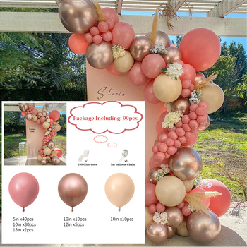 thumb_Champ/Mauve/Rose Gold Theme 99pcs Balloon Garland Decorating Kit