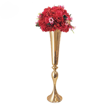 thumb_75cm Tall Trumpet GOLD Vase