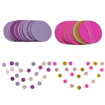 thumb_3m Glitter Dot Party Garland - Pink/Gold/Fushia