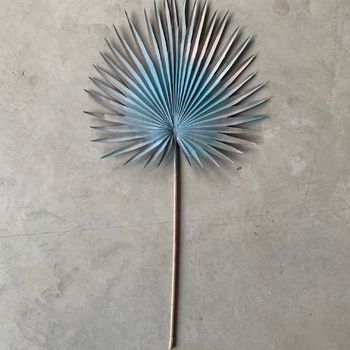 thumb_92cm Fan Palm Frond Leaf - 12 Colours Available [colours: Blue]