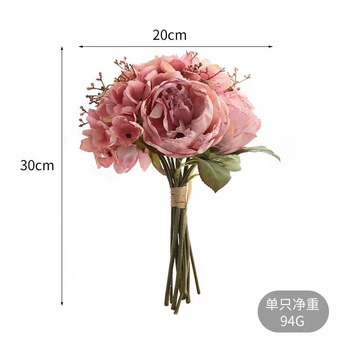 thumb_Pink Tones Peony and Hydrangea Dried Effect Bouquet