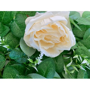 thumb_Cream Giant Rose Rose Flower & Philodendron Greenery Wall Panels