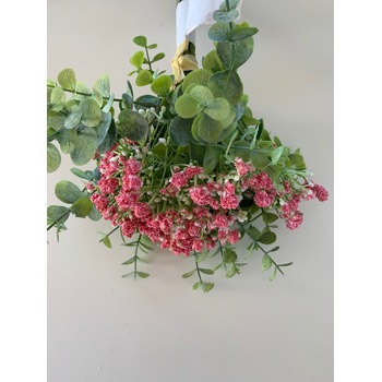 thumb_32cm Pink Native  Eucalyptus and Blossom Filler Flower Bouquet