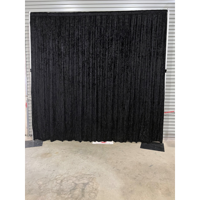 thumb_Velvet Backdrop Curtain - Black - 3x3m