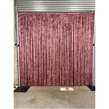 thumb_3x3m - Pink Crushed Velvet Wedding Backdrop Curtain