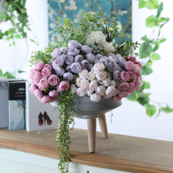 thumb_27 Head Blush Pink Peony Bouquet/Filler Flower Bunch