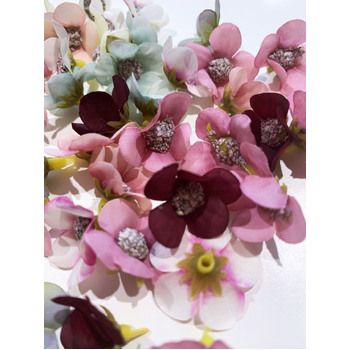 thumb_2cm Dainty Flowers - Burgundy
