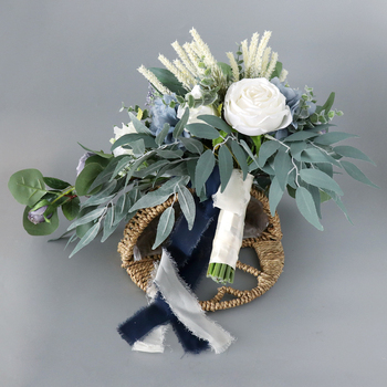 thumb_Bridal Teardrop Bouquet - Blue/White