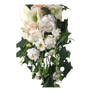 thumb_Bridal Teardrop Bouquet - White/Champagne