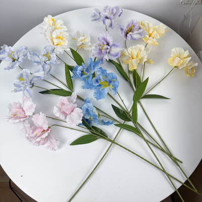 thumb_Pink Ruffled Iris Spray – 80cm Artificial Flower Stem