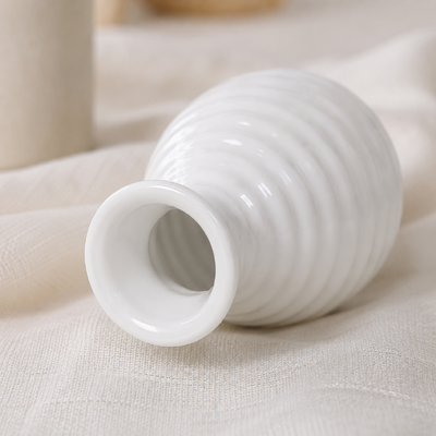 thumb_Small White Ceramic Bud Vase 8cm