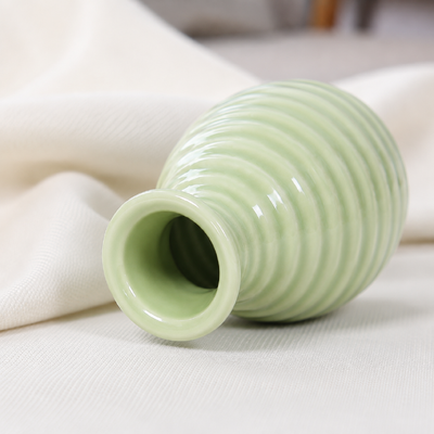 thumb_Small Green Ceramic Bud Vase 8cm