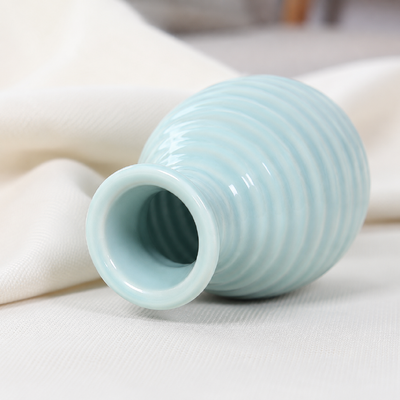 thumb_Small Blue Ceramic Bud Vase 8cm