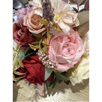 thumb_Artificial Bridal Bouquet - Red, Pink & Cream Mix